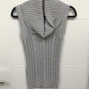 Banana Republic Grey Sleeveless Cowl Neck Sweater
